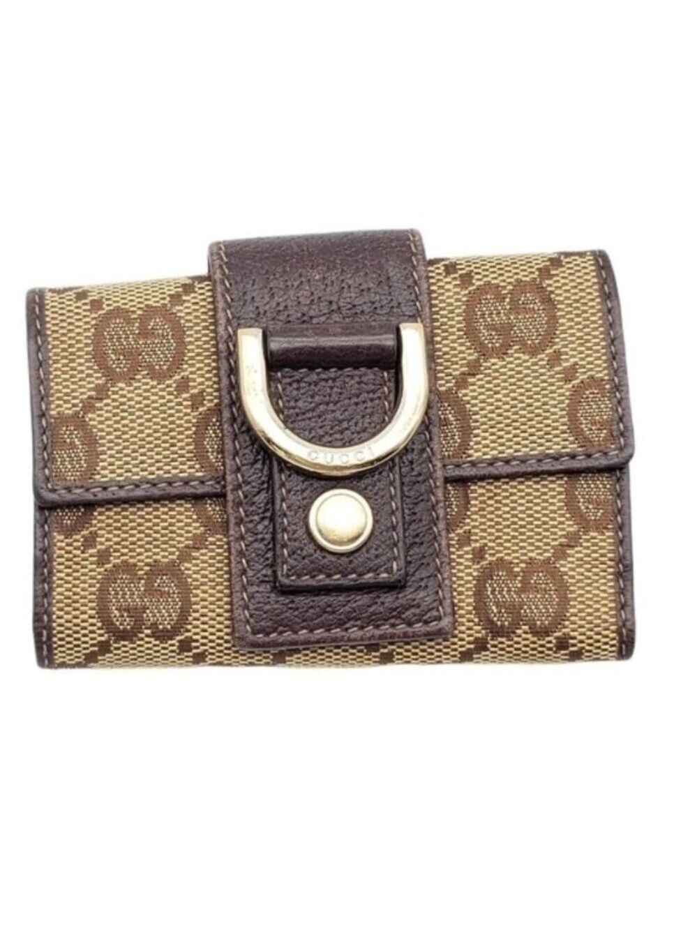 Gucci Canvas Leather Key Case